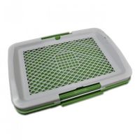 Трехуровневый туалет для собак Puppy Potty Pad 872, Открытый лоток с имитацией травы для животных 47х34х6 см