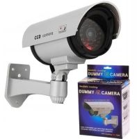 Уличный муляж камеры DUMMY IR CAMERA RR201 с мигающим светодиодом, Наружная камера обманка на батарейках, Видеокамера-обманка с ИК-подсветкой