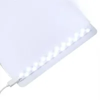Раскладной фотобокс NJ-0065 с Led-подсветкой 22x22x22 см для предметной съемки, Световой лайтбокс для макросъемки, Мини фотостудия 2 фона