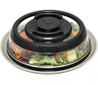 Многоразовая вакуумная крышка Press Dome Stay Fresh Longer NJ-352 19см для пакования пищевых продуктов Кухонный контейнер вакууматор для пищи Черный