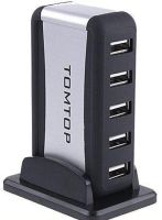 Вертикальный USB хаб HUB 2.0 Tomtop на 7 портов разветвитель удлинитель от сети