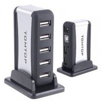 Вертикальный USB хаб HUB 2.0 Tomtop на 7 портов разветвитель удлинитель от сети