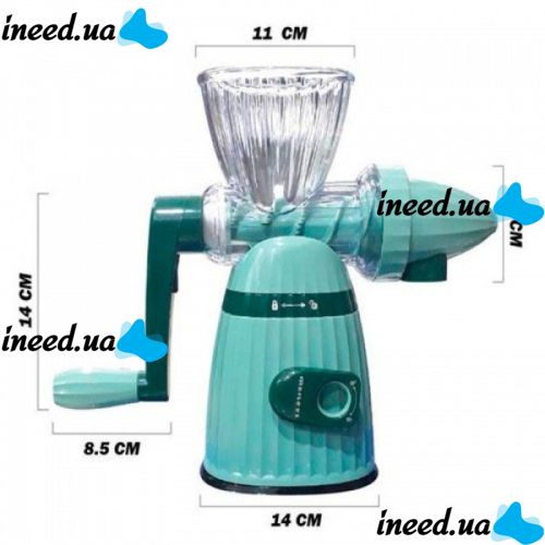 Соковыжималка ручная шнековая Meileyi Manual Juicer MLY-662 2 в 1 с набором насадок