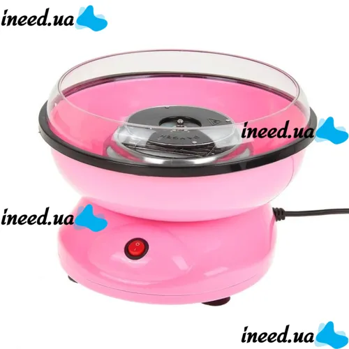 Міні апарат для солодкої вати Cotton Candy Maker GCM-520, Рожевий, Машинка для цукрової вати 500W, солодка вата для дому