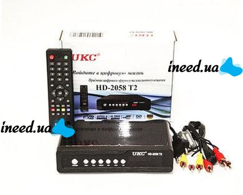 Цифровой эфирный Тюнер T2 UKC HD-2058 в металическом корпусе wi-fi DVB-Т2 ресивер