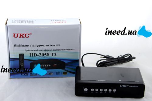 Цифровой эфирный Тюнер T2 UKC HD-2058 в металическом корпусе wi-fi DVB-Т2 ресивер