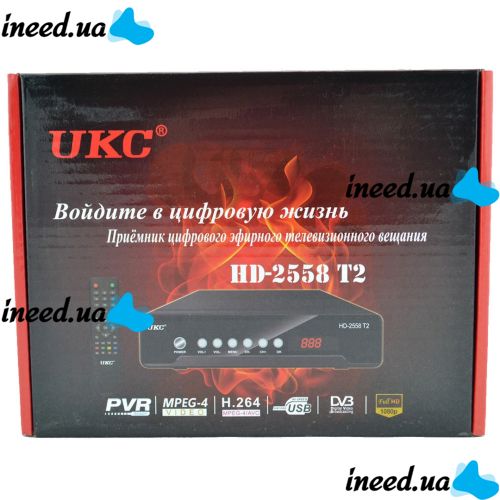 Цифровой эфирный Тюнер T2 UKC HD-2558 в металическом корпусе wi-fi DVB-Т2 ресивер