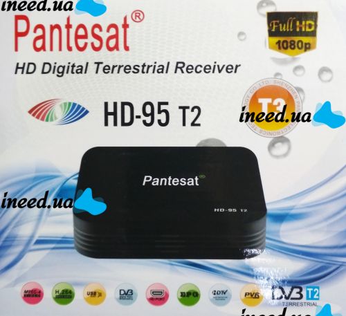 Цифровой эфирный Тюнер T2 Pantesat HD-95 wi-fi запись на USB ресивер Т2
