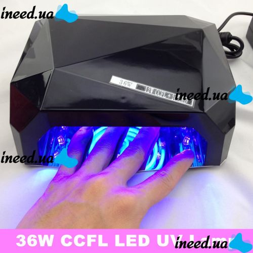УФ Лампа Beauty Nail D-058 CCFL + LED 36W с UV таймером для сушки и наращивания ногтей 36вт