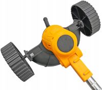 Аккумуляторная газонокосилка триммер DeWalt DCMST156N 48v с колесами для покоса травы и кустов, Беспроводная коса Деволт для стрижки газона