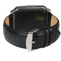 Умные часы Smart Watch W90 black черные кожаный ремешок