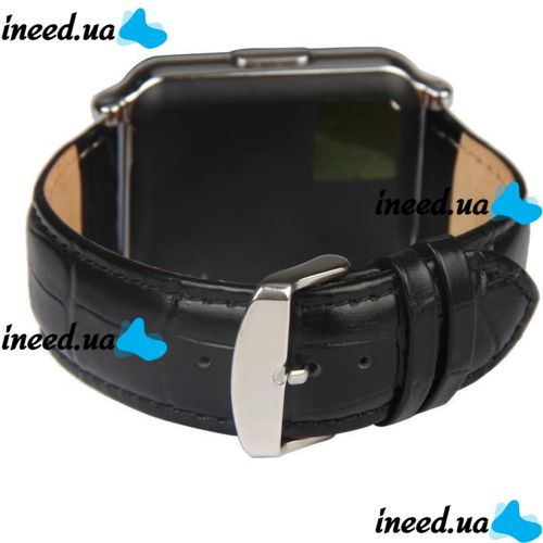 Умные часы Smart Watch W90 black черные кожаный ремешок