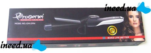 Плойка для волос Gemei GM-2996 Black щипцы