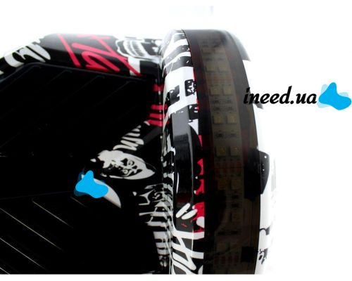 Гироскутер гироборд Smart Balance Wheel Transformers с пультом Bluetooth 8" Graffiti Граффити черепа