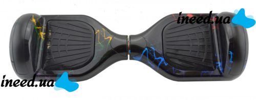 Гироскутер гироборд Smart Balance Wheel 6.5" A3 с автобалансом и пультом Bluetooth Цветная молния