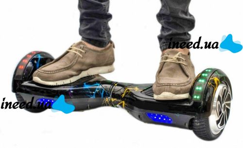 Гироскутер гироборд Smart Balance Wheel 6.5" A3 с автобалансом и пультом Bluetooth Цветная молния