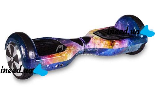 Гироскутер гироборд Smart Balance Wheel 6.5" A3 с автобалансом и пультом Bluetooth Kosmos Синий космос