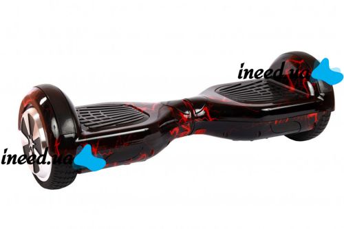 Гироскутер гироборд Smart Balance Wheel 6.5" A3 с автобалансом и пультом Bluetooth Красная молния
