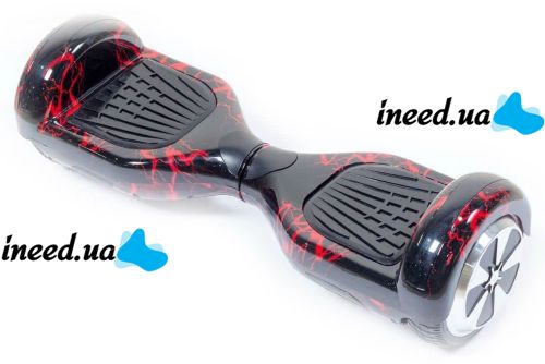 Гироскутер гироборд Smart Balance Wheel 6.5" A3 с автобалансом и пультом Bluetooth Красная молния