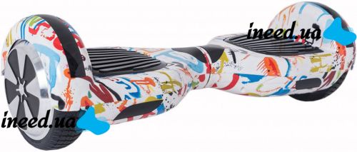 Гироскутер гироборд Smart Balance Wheel 6.5" A3 с автобалансом и Bluetooth Graffiti Граффити брызги краски