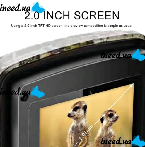 Trail Wild Hunt DL-001 IP66 12mp Hunting Camera with 2" Screen and Night Vision, Body Camera Chest DVR with Motion Sensor