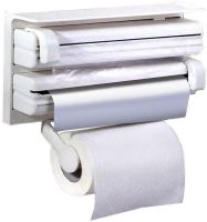 Кухонный тройной держатель Triple Paper Dispenser 3 в 1 для бумажных полотенец пищевой пленки и фольги Диспенсер органайзер Kitchen Roll (MA-53-20)