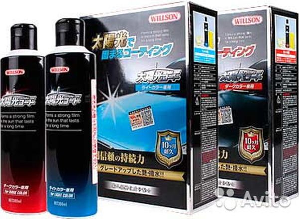 Жидкое стекло для машины Willson Taiyoko Coat 300 мл защитное покрытие для кузова автомобиля, полироль