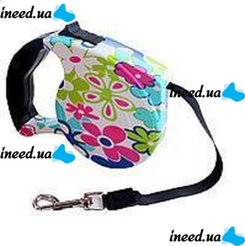 Поводок рулетка для собак с кнопочным блокиратором длины Retractable Dog Leash 8 м до 35 кг Большой