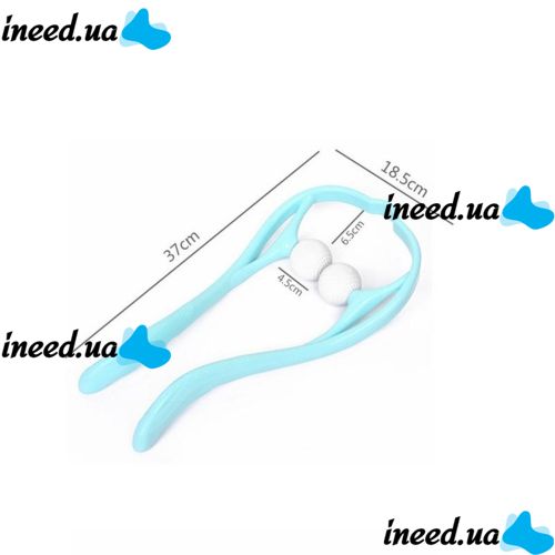 Ручной роликовый массажер для шеи Hexiang Neck Massager для снятия усталости и напряжения