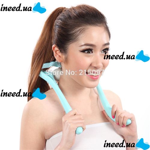 Ручной роликовый массажер для шеи Hexiang Neck Massager для снятия усталости и напряжения
