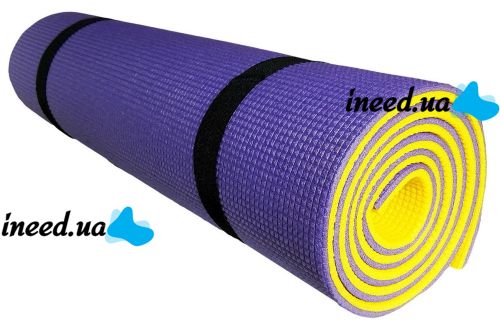 Yoga and fitness mat, double-layer 15829 180x60x1 cm, yogamat