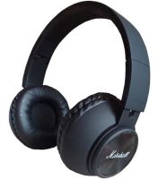 Накладные беспроводные наушники Marshall WH-XM6 с Bluetooth подключением, Полноразмерные блютуз стереонаушники Маршал с регулировкой длины Черные
