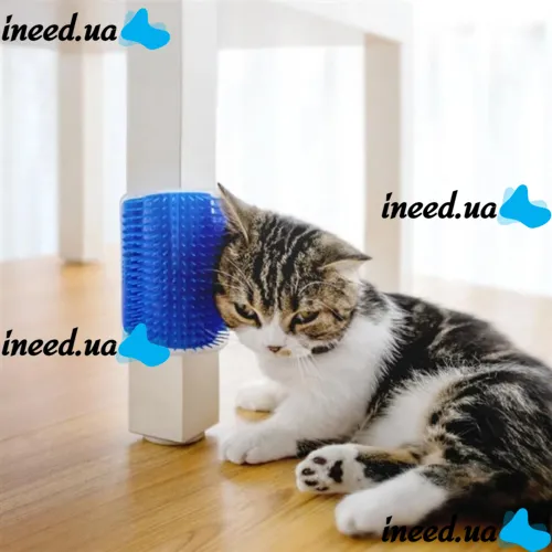 Массажная щетка-чесалка для кошек Hagen Catit Self Groomer для груминга Угловая щетка чесалка для котов и собак Игрушка для животных для самогруминга
