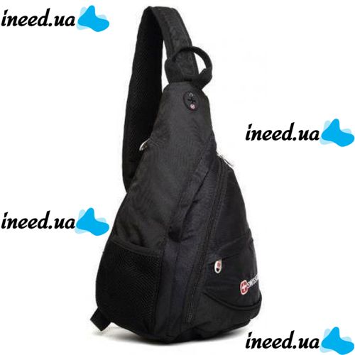 Городской рюкзак через плечо SwissGear Sling 0078 Black