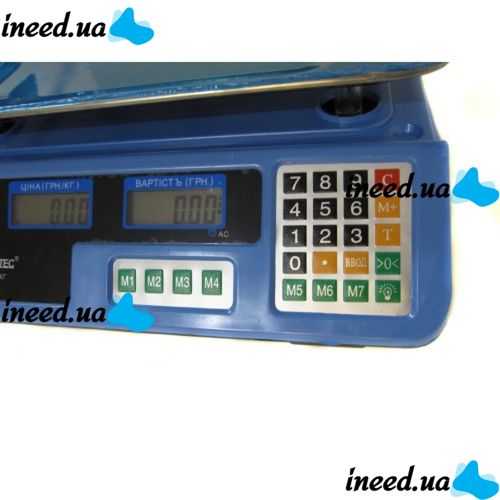Торговые электронные весы Domotec MS-987 до 50 кг 6V точность 5гр