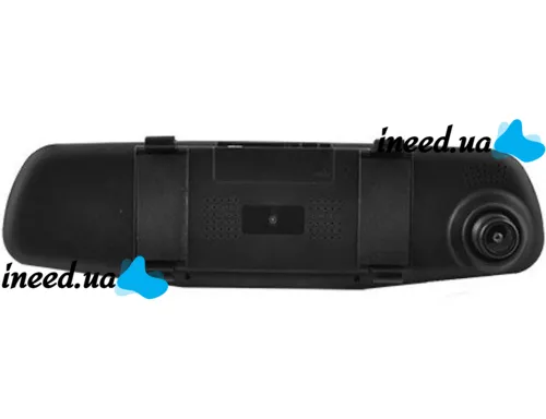 Автомобильный видеорегистратор зеркало LCD Full HD DVR-138W 4.3" дюйма с камерой заднего вида, Авторегистратор на 2 камеры угол обзора 170 градусов