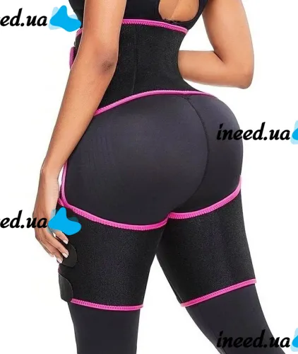 Корректирующий пояс фиксатор Adjustable One Piece Waist Band JN-79 для похудения и коррекции талии, Жиросжигающий корсет для занятия спортом Черный