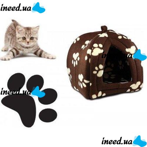 Портативная подвесная мягкая будка для собак и котов Pet Hut, Домик для домашних Пет Хат