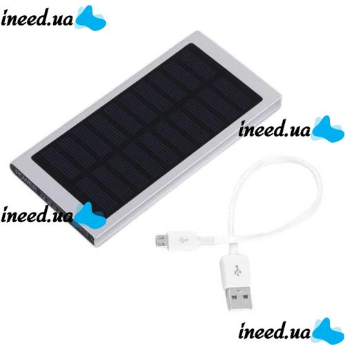 Портативное зарядное Power Bank Smart  на солнечной батарее Solar 89000 mAh Slim тонкий