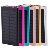 Портативное зарядное Power Bank Smart  на солнечной батарее Solar 89000 mAh Slim тонкий