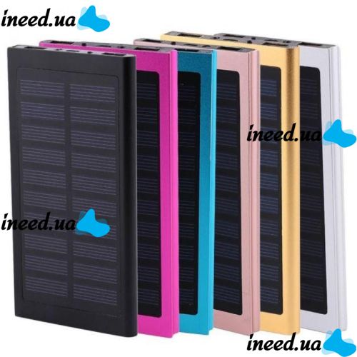 Портативное зарядное Power Bank Smart  на солнечной батарее Solar 89000 mAh Slim тонкий