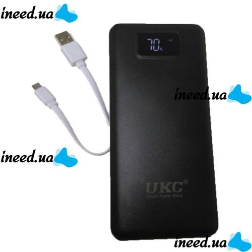 External Power Bank UKC K8 990000 mAh with LCD display for 3 usb Black