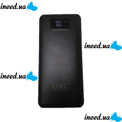 External Power Bank UKC K8 990000 mAh with LCD display for 3 usb Black