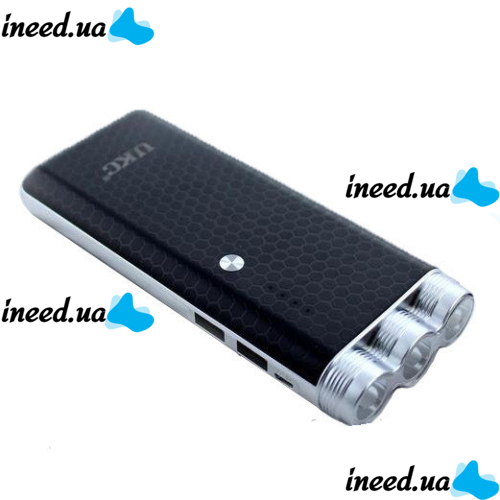 Портативное зарядное устройство Power Bank LED UKC KC-05 35000 mAh Black Аккумулятор 