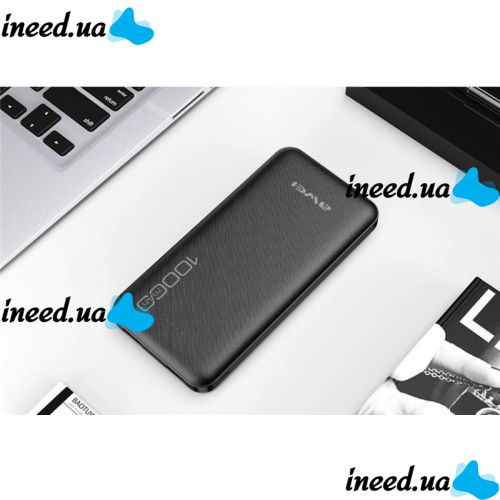 Портативное зарядное устройство Power Bank Awei P28K 10000 mAh, Black черный
