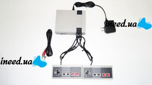 Игровая ретро приставка Dendy Game Anniversary Edition NES 620 игр с двумя джойстиками Детская консоль 8 бит Денди с встроенными играми D1001 Серая