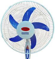Напольный вентилятор Wimpex WX-1612 40 см stand fan 16" 100W с регулировкой высоты, Бесшумный вентилятор Вимпекс 100Вт на пол 3 скорости Белый