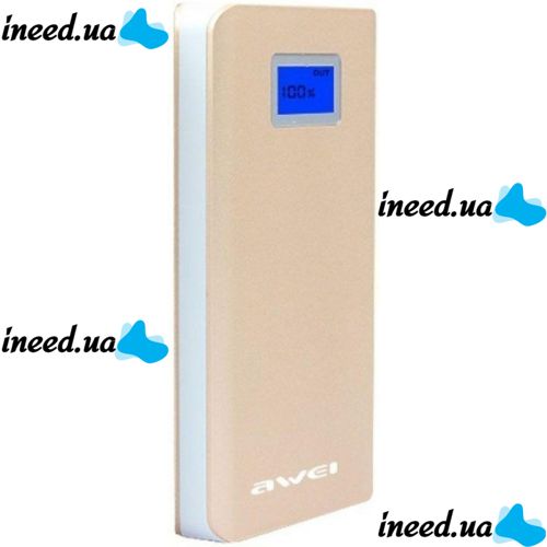 Портативное зарядное устройство Power Bank Awei P83K с LCD дисплеем 10000 mAh