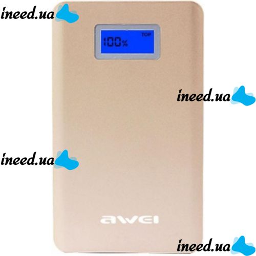 Портативное зарядное устройство Power Bank Awei P83K с LCD дисплеем 10000 mAh