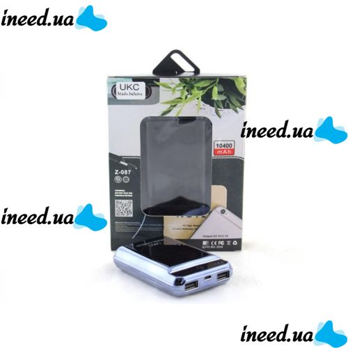 Портативное зарядное устройство Power Bank UKC Z-087 10400 mAh